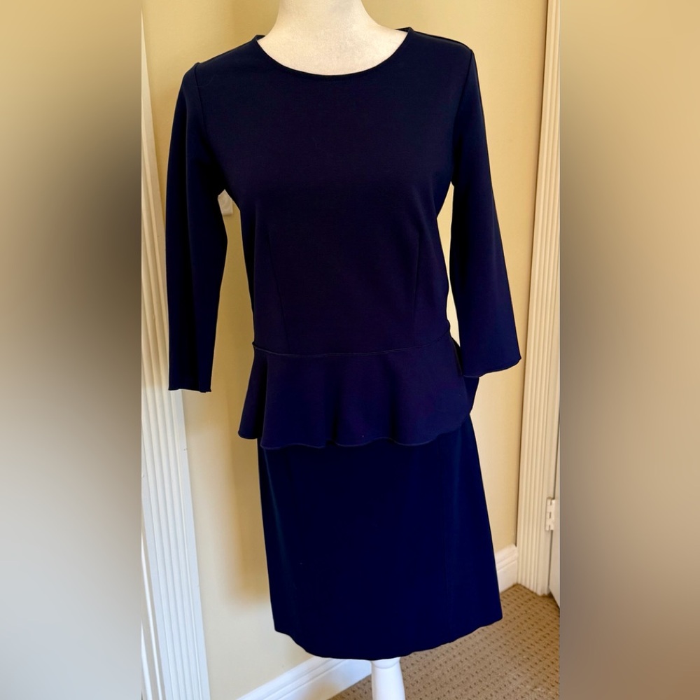 Ann Taylor 2 piece dress / top and skirt set in Navy, Sz MP